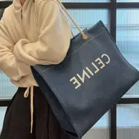 95新 Celine/思琳 【蕾】60 0181 蓝色丹宁大号通勤包