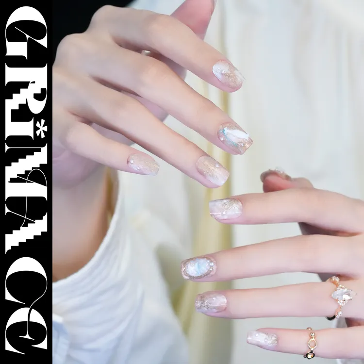 【池愿】怪相录纯手工显白纯欲温柔穿戴甲气质高级感石膏胶肌理感