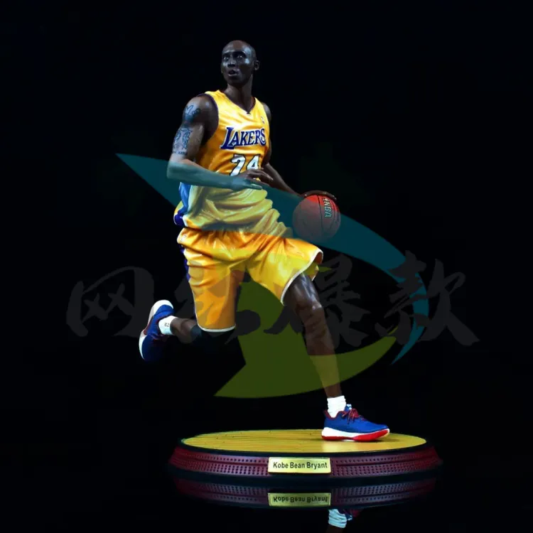 篮球明星NBA漫之林黑曼巴GK真人头雕科比1/6场景盒装手办