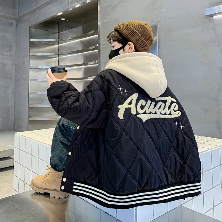 儿童装男童外套秋冬款2026新款冬装男孩加厚中大童夹棉冬季衣服潮