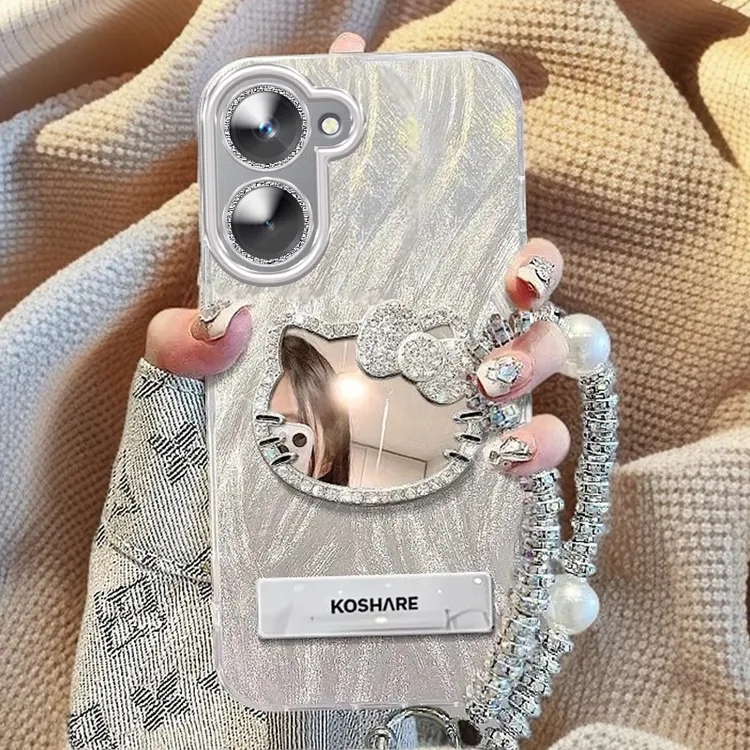 自带镜头膜真我10Pro手机壳羽纱KT猫镜子RMX3663软壳realme10pro