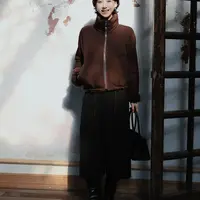 TT设计师【画弦雪】贵妇风高级感显贵气羊毛两面穿外套女TT191356