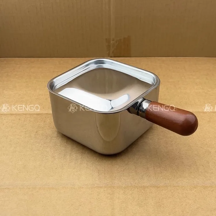 316不锈钢泡面碗方形盒子迷你一人食小锅带手柄早餐碗多用吃饭碗