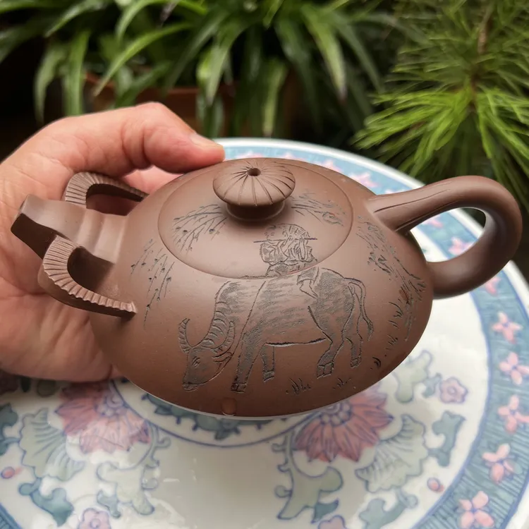 全手工牛生肖紫砂壶