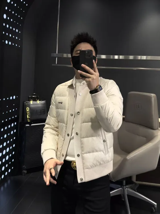 【马哥严选】冬季欧货男士羽绒服潮流翻领百搭修身净版高级感外套