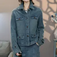 8905蓝2025早秋季新款棉长袖外套裤子百搭上衣