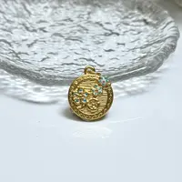 足银银制品 【铭记好物】足银圆牌吊坠 QDM249H622