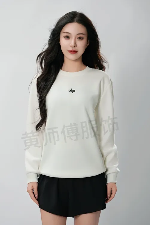 【小姨子专属】秋季新款刺绣ollo圆领宽松套头长袖男士卫衣时尚百搭男女同款