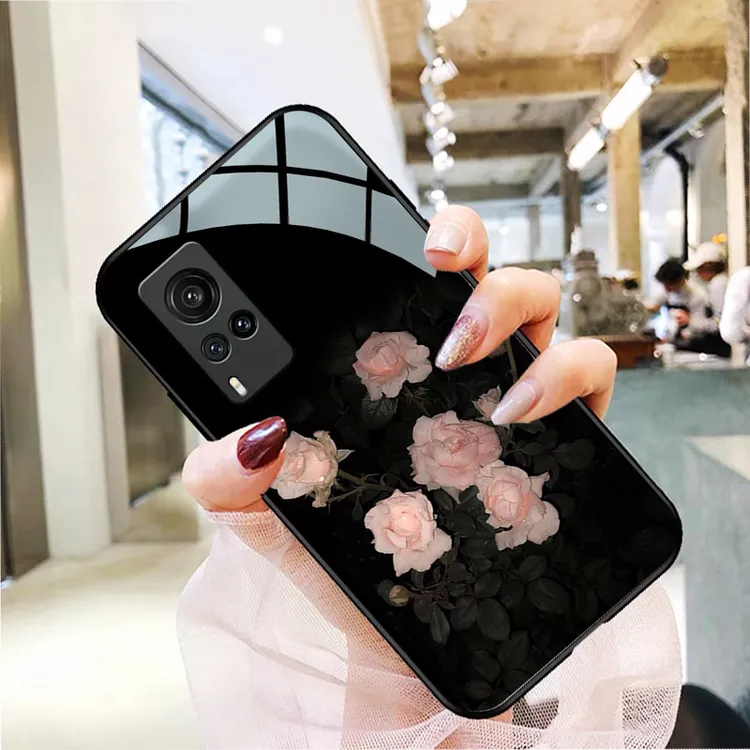 栀子花vivox70手机壳x80pro新款x60玫瑰x50pro+适用x30外套x27小