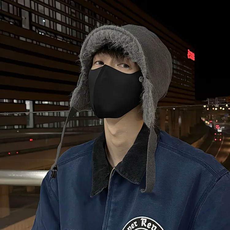 Jodhat双面戴雷锋帽子男防风防寒保暖护耳帽冬季大头围飞行员帽女