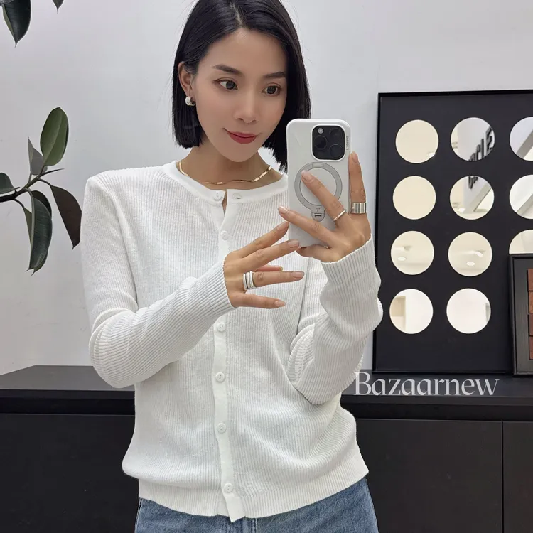 【BAZAAR】 春款洋气2025开衫针织