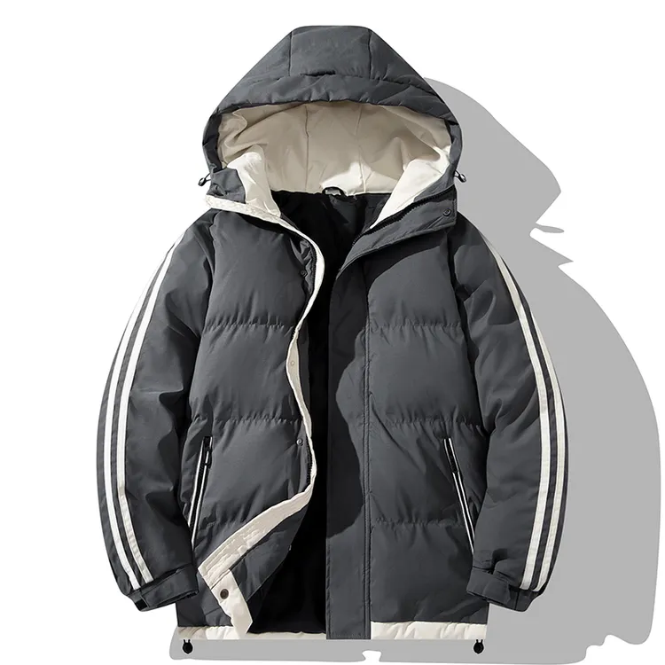 男装连帽棉服男款冬季假两件棉衣休闲男士棉衣加厚男面包服男外套