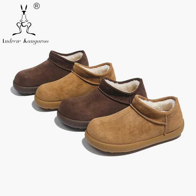 【防水】2025款【男女同款】低帮防滑冬季保暖一脚蹬时尚雪地靴5092