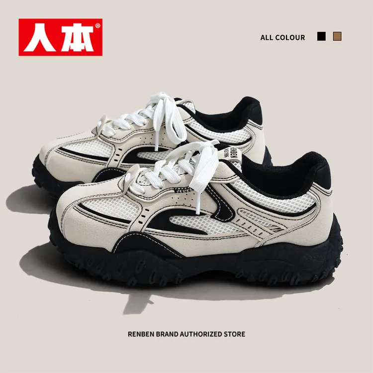 人本2026出游百搭洋气鞋子新款轻便登山鞋复古德训鞋女款爆款