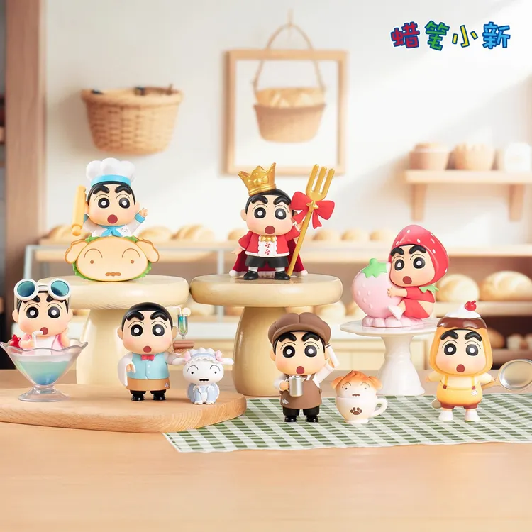 【正版福福】蜡笔小新美味春日部盲盒周边可爱摆件潮玩