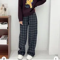 88692新款格子裤时尚百搭显瘦