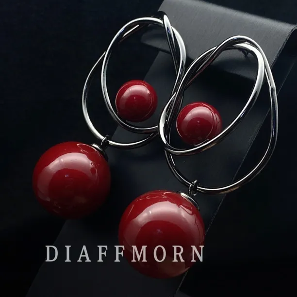 铜合金仿珍珠耳饰 YinMan〖佳人如故〗设计师款高级大气复古耳环