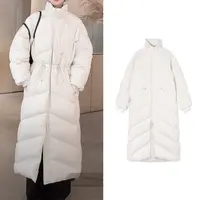 Z.blues【雪域美学】多穿实用型宽条绗缝长款羽绒服YZLHKZ0178