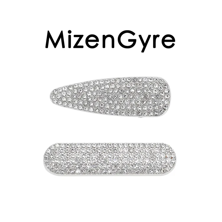 MizenGyre原创设计超闪亮晶晶满钻发夹边夹甜酷BB夹