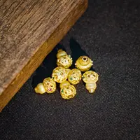 925银银制品 【发1个】 银饰散珠DIY文玩珠宝PJ351