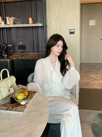 衬衫上衣气质白色法式小众设计感蕾丝小香风显瘦衬衣长袖时尚夏季