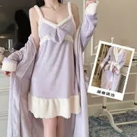 性感挂脖轻薄舒适睡衣轻奢镂空蕾丝连体露背睡裙家居服迷人配丝袜