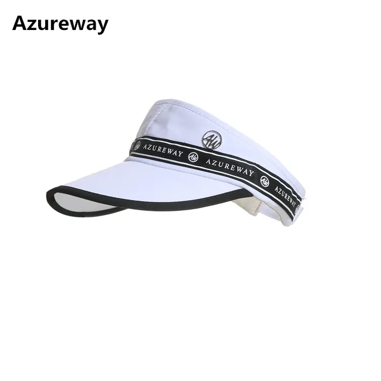 Azureway高尔夫遮阳女空顶帽新款百搭可调大小运动GOLF球帽无顶帽