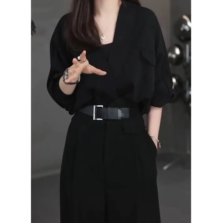 春秋季新款气场强大女装酷飒拽姐高级感女装