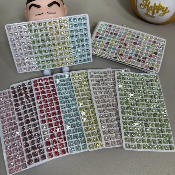  『故人甲』高品K9梧州料6mm阿斯切公主方美甲钻春夏必备小猴子美甲