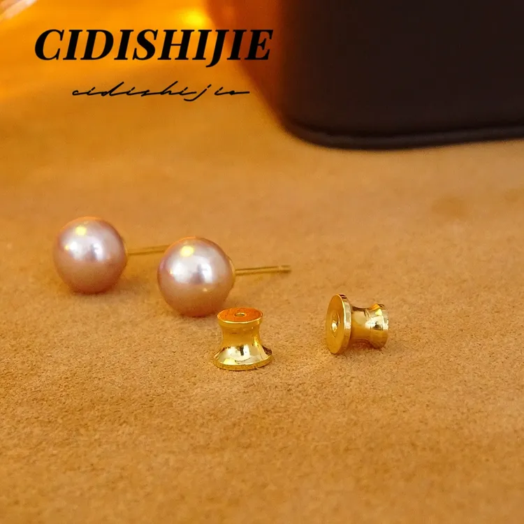 0193（梦幻紫）天然淡水珍珠耳钉女高级气质耳饰新款百搭