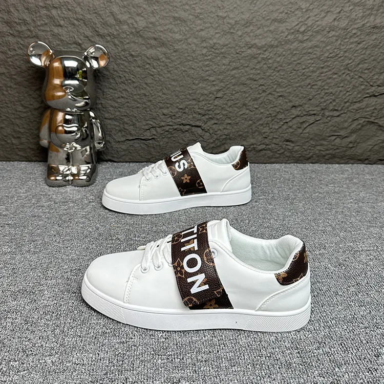 欧洲站潮牌男鞋2025秋季新款真皮时尚百搭透气板鞋潮流学生小白鞋