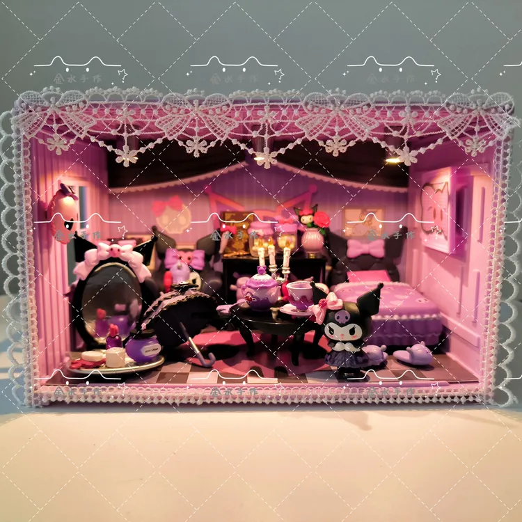 diy微缩景观-库洛米家居小屋哥特风磁吸版