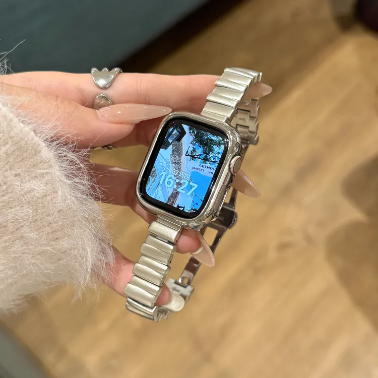 适用华为fit3/2手表表带金属不规则1可调节手腕带