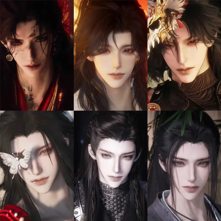 15款 可单拍 燕云十六声捏脸男通用国际 设计创作含导入教程