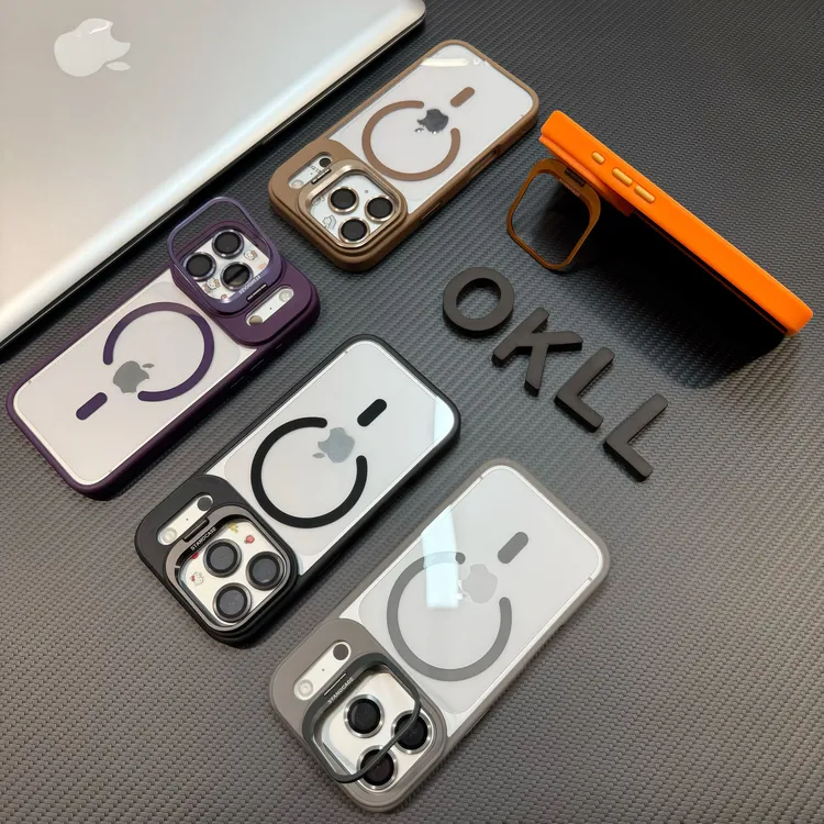 欧克里里磁吸支架适用iphone17promax手机壳苹果16/15/14/13潮12