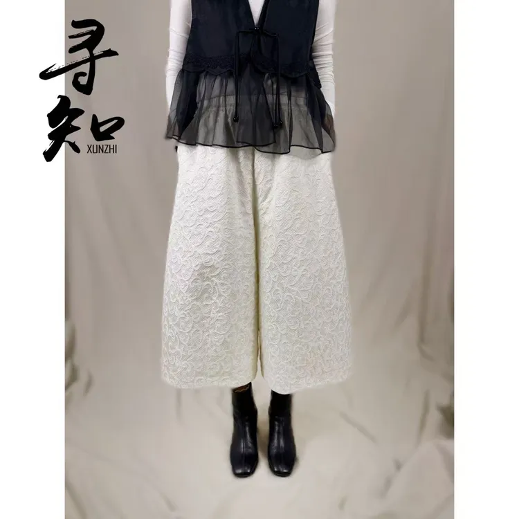 寻知·朱总原创设计XZK318J云绘流影棉裤