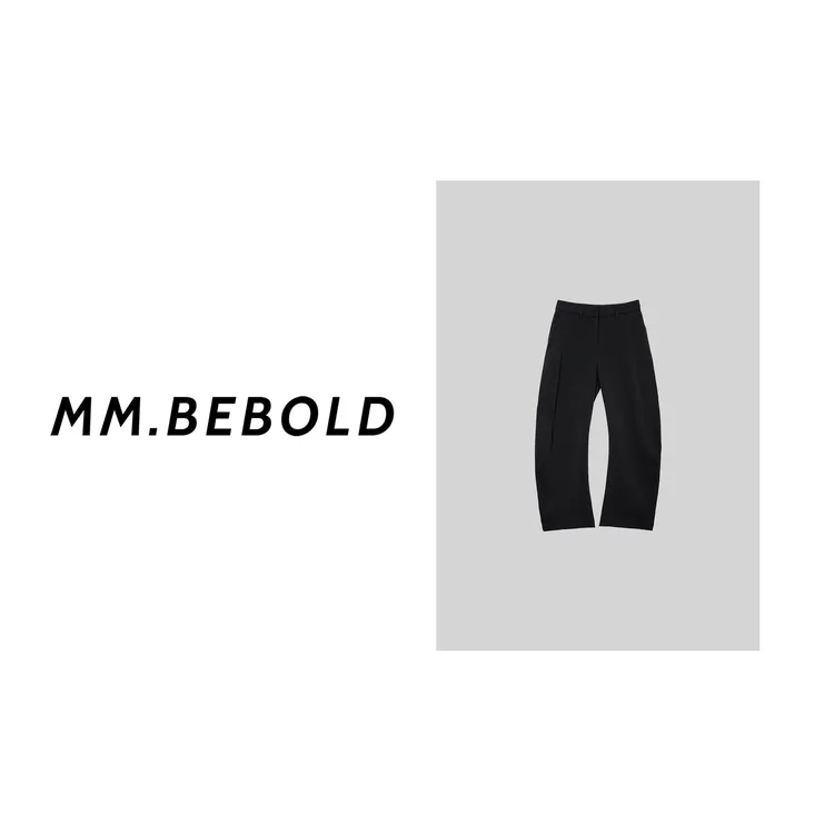 【妙姐精选】续篇 宽松透气垂感亲肤低腰弯刀西裤LZ11179