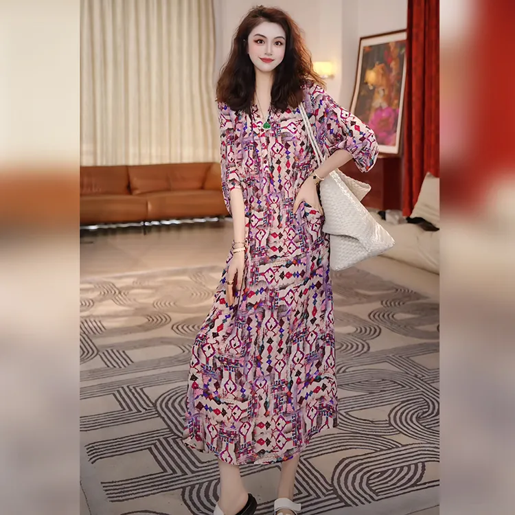 【Linda姐高端线】夏季时尚贵气慵懒风法式连衣裙裙子AS5LYH1581