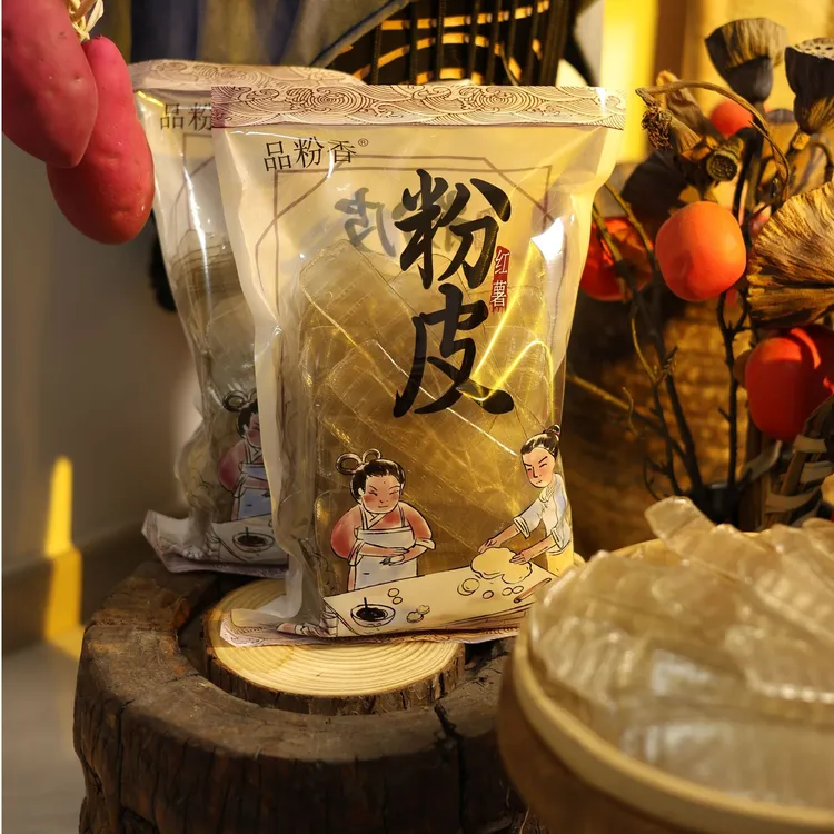 红薯小粉皮 纯红薯粉 不含木薯淀粉、色素、明胶 500g/袋