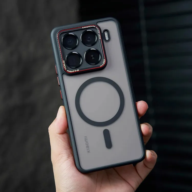 莱卡镜头适用小米15手机壳新款小米14磁吸磨砂15半透亚克力简约壳