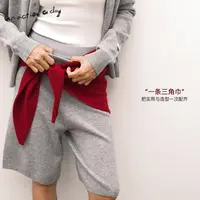 【直播专属】AAAD | ACC配饰 纯羊毛保暖纯色三角巾百搭针织围巾