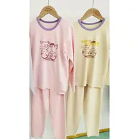 冬季儿童印花卡通中大童圆领家居服套装   9320