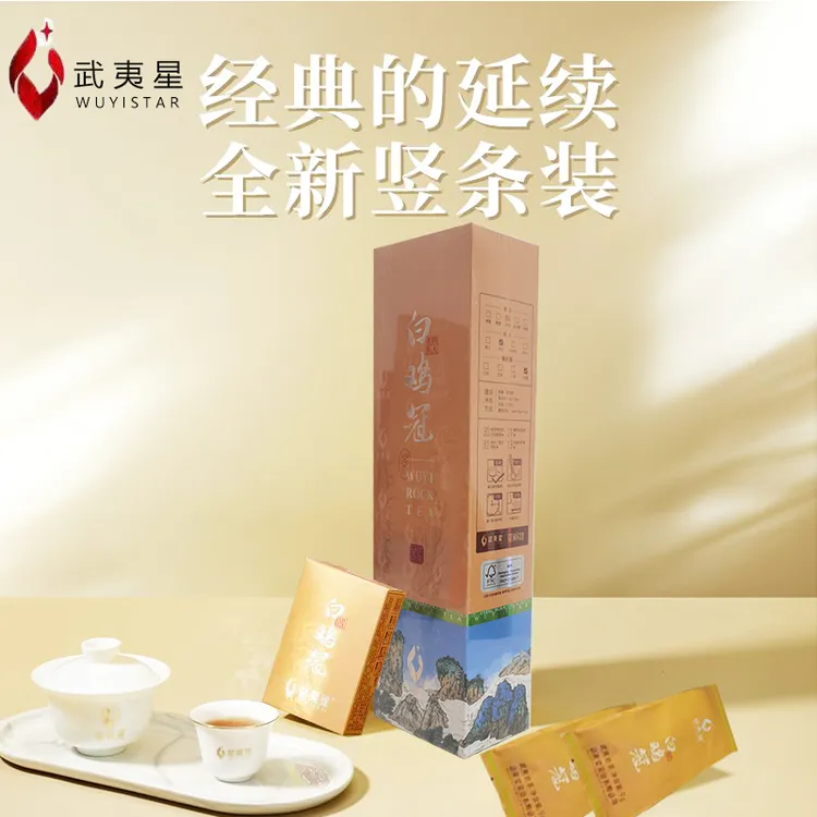WUYISTAR/武夷星武夷星白鸡冠竖条装红茶108g四大名枞武夷山岩香