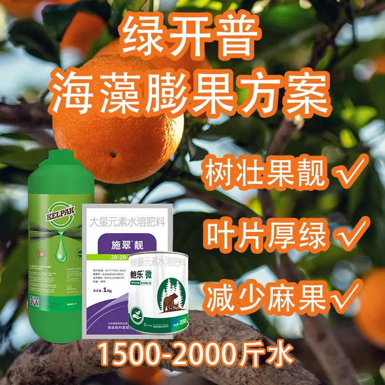 柑橘膨果减少麻果正品南非开普海藻液肥植物促生长叶面肥