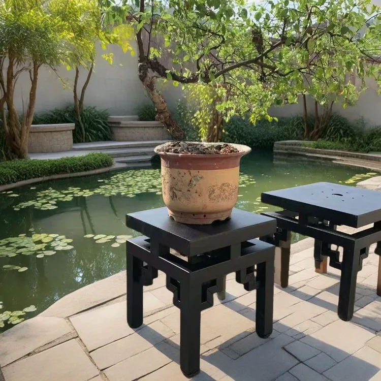 铁艺焊接大型盆景底座展架摆件架奇石根雕木雕艺术品摆件架