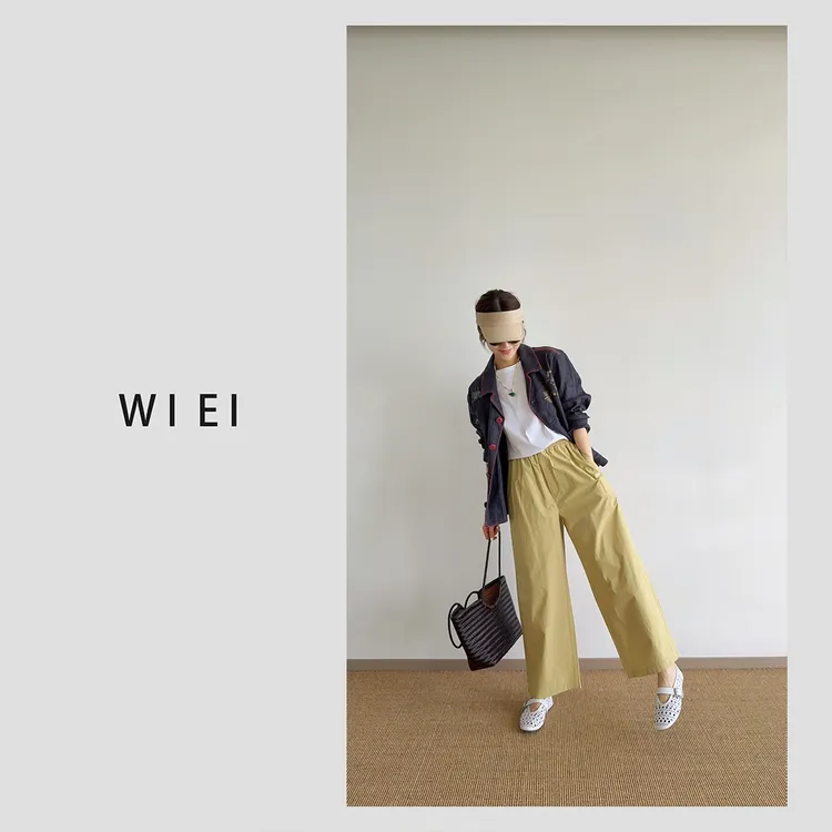 《WI EI》游乐园*亚麻刺绣手工钩花边 复古减龄西装式外套25125