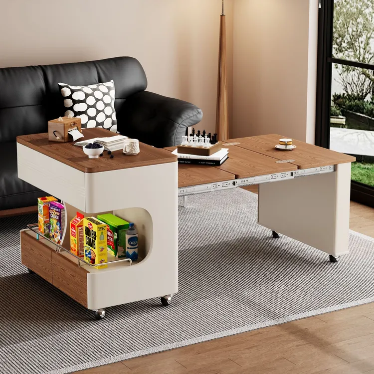 茶几客厅小户型沙发边几可移动茶几边柜家用折叠伸缩多功能小桌子