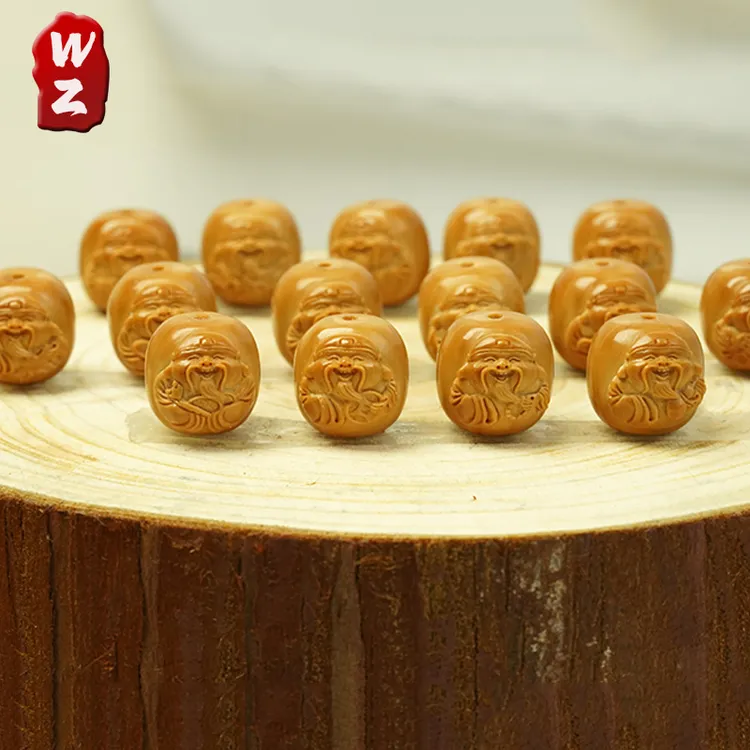 【浮雕财神】猴头精工雕刻财神手串文玩手串