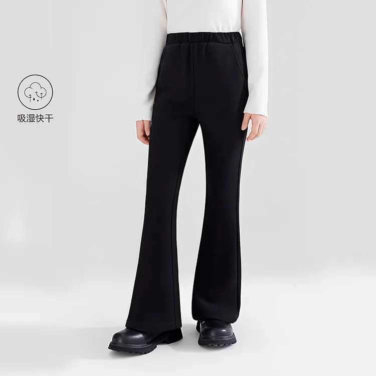 DEESHA/笛莎笛莎童装亲子装2025年新款速干空气层微喇裤女童秋季