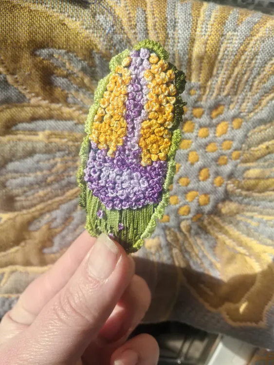 纯手工刺绣发夹春天的颜色百搭可爱时尚重工清新气质